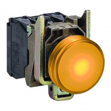 Voyant lumineux - A LED - 24V AC/DC - Orange - Complet - Schneider XB4BVB5
