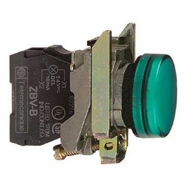 Voyant lumineux - A LED - 230V - Vert - Complet - Schneider XB4BVM3