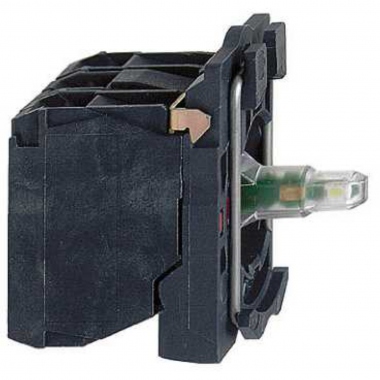 Corps lumineux - A LED - 24V AC - 1NO + 1NF - Blanc - Schneider ZB5AW0B15