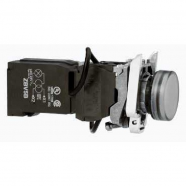 Voyant lumineux - A LED - Transformateur 24 Volts - Blanc - Schneider XB5AV5B1