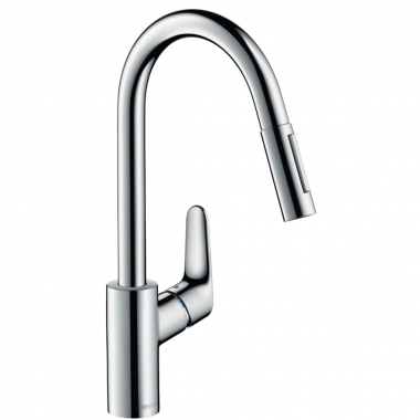 Mitigeur �vier - FOCUS - Bec pivotant - Douchette extractible 2 jets - Hansgrohe 31815000
