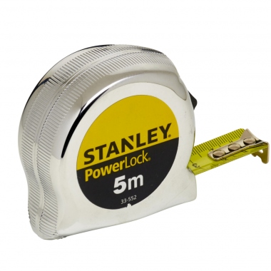 M�tre Ruban - Stanley Powerlock - Longueur 5 M�tres x 19 mm - Stanley 0-33-552