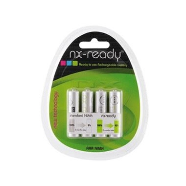 Accus AAA NIMH - NX READY - 1.2 Volts -  800 mAh - Blister de 4 - Enix Energies ACH9020