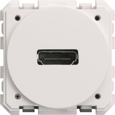 Prise HDMI - Traversante - Keyston - Hager Gallery WXF633