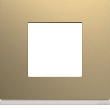 Plaque - 1 poste - Champagne - Hager Gallery WXP0402