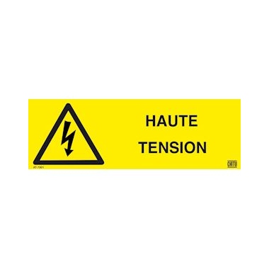 Etiquette autocollante - HAUTE TENSION - CATU AT-7001