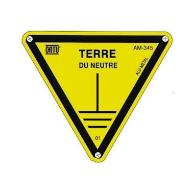 Triangle - Alu - TERRE DU NEUTRE - 100 mm - CATU AM-345