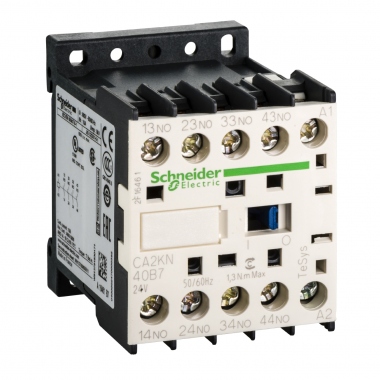 Contacteur auxiliaire K - Tesys - 10A - 4F - 24V AC - Schneider electric CA2KN40B7