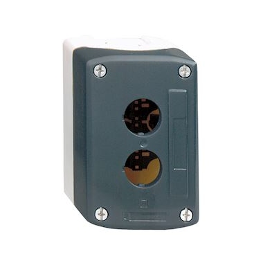 Bo�te � boutons vide - Harmony XALD - Pour XB5 - 2 trous - Gris - Schneider electric XALD02