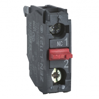 Bloc de contacts - 1O � action d�pendante - Pour bo�tes XAPS et boutons XB5 - Schneider electric ZENL1121