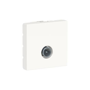 Prise t�l�vision - TV m�le - 2 Modules - Blanc - Schneider electric NU346218