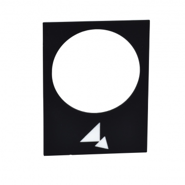 Etiquette - Harmony - 30 x 40 mm - Noir - Arri�re - PV et GV - Schneider electric ZB2BY2918
