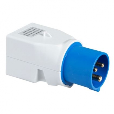 Adaptateur brochage industriel-domestique - 2P+T - 16A - Pratika - Schneider electric PKZA204