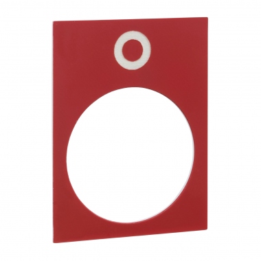 Etiquette - Harmony - 30 x 40 mm - Rouge - O - Schneider electric ZB2BY2931