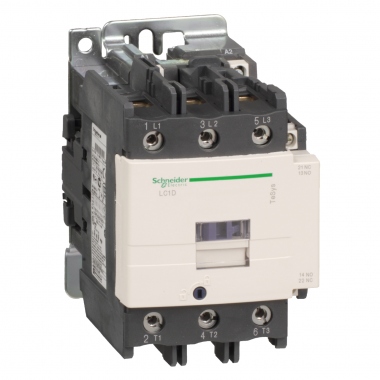 Contacteur TeSys - 3 Poles - 80A - 1F+1O - 24V DC - Schneider electric LC1D80BD