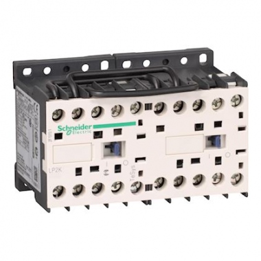 Contacteur inverseur Tesys K - CC - 6A - 3 P�les - 1F - 24V DC - A vis - Schneider electric LP2K0610BD