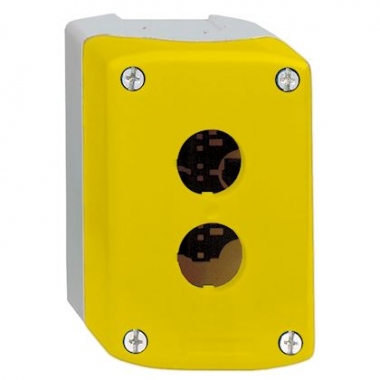 Bo�te � boutons vide - Harmony XALK - Pour XB5 - 2 trous - Jaune - Schneider electric XALK02