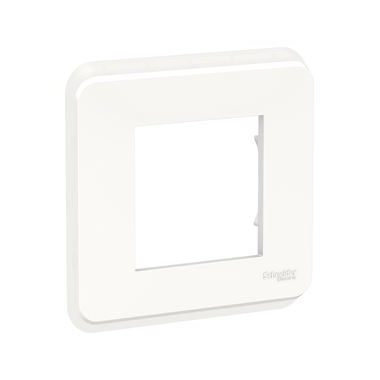 Plaque de finition - Blanc - 1 Poste - Schneider Unica Pro NU400218