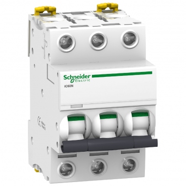 Disjoncteur - IC60N - 3 P�les - 20A - Courbe B - 6 kA - Schneider Electric A9F76320