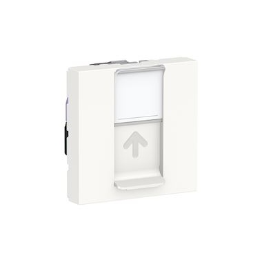 Prise RJ45 - 2 Modules - CAT6 - STP - Blanc - Schneider electric NU341718