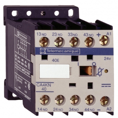Contacteur auxiliaire K - Tesys - 10A - 4F - 24V DC - BC - Schneider electric CA4KN40BW3