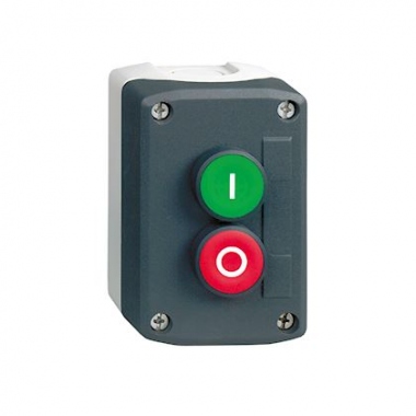 Boite  bouton - Harmony XAL - 2 Bouton poussoir - Vert et rouge - Schneider electric XALD213