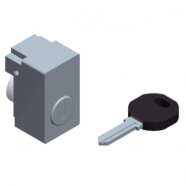 Serrure � cl� 1242E - Pour SF, SM, SD et PLA - Schneider electric NSYIN1242E1