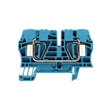 Bloc de jonction - Passage - A ressort - ZDU - 6 mm� - 800V - 41A - Bleu - Weidmuller 1608630000