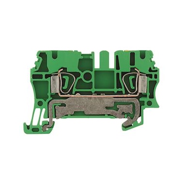 Bloc de jonction - Raccordement � ressort - 2.5 mm� - 300A - Vert / jaune - Weidmuller 1608640000
