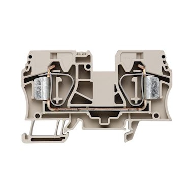Bloc de jonction - Passage - A ressort - ZDU - 16 mm� - Beige fonc� - Weidmuller 1745230000