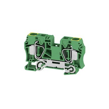 Bloc de jonction - A ressort - 16 mm� - Vert / jaune - Weidmuller 1745250000