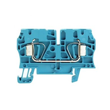 Bloc de jonction - Passage - A ressort - ZDU - 4 mm� - 800V - 32A - Bleu - Weidmuller 1632060000