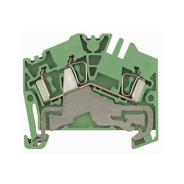 Bloc de jonction - A ressort - 2.5 mm� - Vert / jaune - Weidmuller 1772090000