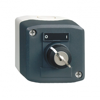 Boite � bouton - Harmony XAL - 1 Bouton tournant - A cl� - 1F+10 - Schneider electric XALD144E