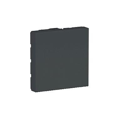 Obturateur - 2 Modules - Anthracite - Schneider Unica NU986654