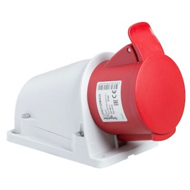 Socle saillie - Pratika - 16A - IP44 - 380V - 3P+N+T - Schneider electric PKY16W435