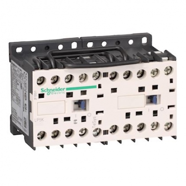 Contacteur inverseur Tesys K - 3 P�les - 1F - 24V DC - BC - A vis - Schneider electric LP5K0610BW3