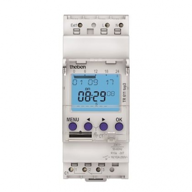 Interrupteur horaire - Digital - 24H / 7J - Compatible Obelis - Theben 6110130