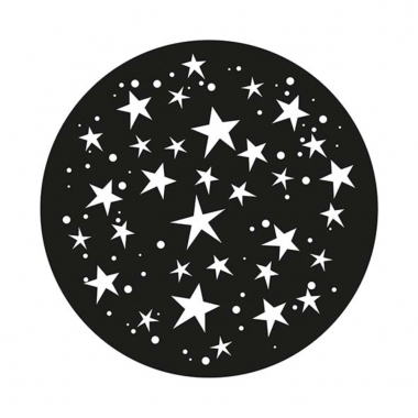 GOBO - Motif �toiles - Diam�tre 54 mm - 1 Couleur - Blanc - Festilight GOBO-ETOILE-1C-54