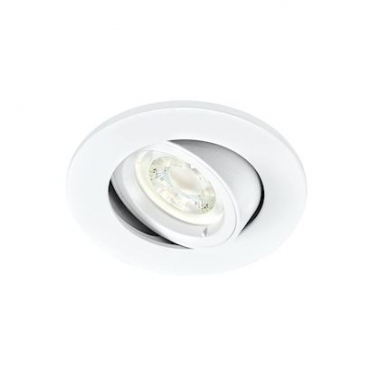 Spot encastr� - Orientable - Culot GU10 - Aric DLT-ISO 90 - Blanc - Sans lampe - Aric 50735