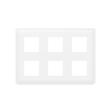 Enjoliveur - 2 x 3 x 2 Modules - Blanc - Legrand Mosaic 078832L