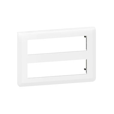 Enjoliveur - 2 x 8 Modules - Blanc - Legrand Mosaic 078837L