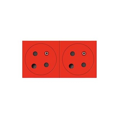 Prise de courant - 2 x 2P+T - D�trompage - Surface - Legrand 077152L