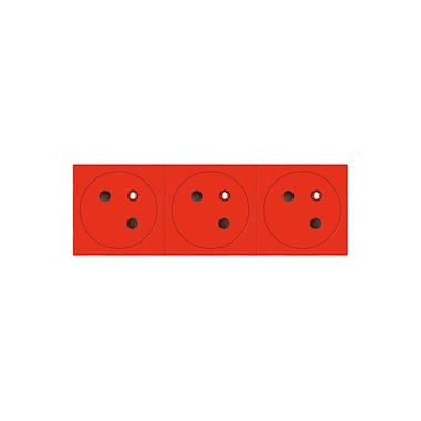 Prise de courant - 3 x 2P+T - D�trompage - Surface - Legrand 077153L