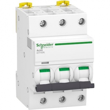 Disjoncteur - Schneider Acti9 IDT40N - 3 P�les - 20A - Type D - 10 kA - Schneider Electric A9P34320