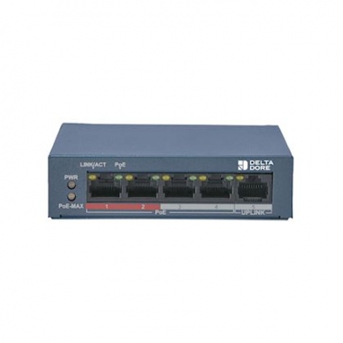 Switch POE - 4 ports - Pour cam�ras Tycam 1100 et 2100 - Delta dore 6417010