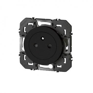 Prise de courant - 2P+T - Surface - Noir - Legrand Dooxie 095275
