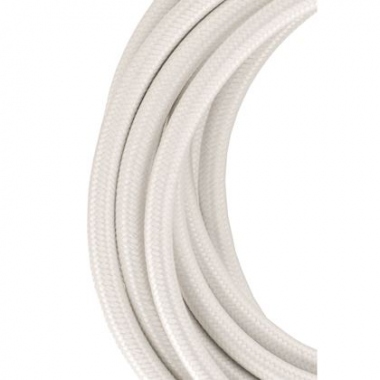 C�ble Textile - 3 m�tres - 2 x 0.75 mm2 - Blanc - Bailey 139673