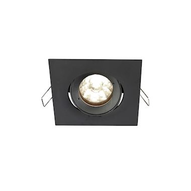 Spot encastr� - Carr� - Europole Be Best Design - Culot GU10 - Noir - Orientable - Europole 246545