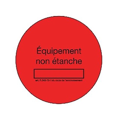 Bobine de 50 �tiquettes - Rouge - Marquage Non �tanche - EID Distribution 50ETIQROUGE